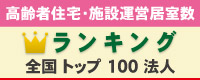 高齢者住宅・施設運営居室数ランキング